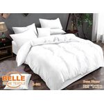 Belle Lot de 2 Draps et 2 Taies - Confort et Élégance pour Lit 2 Places-BLANC
