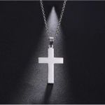 Chaîne En Acier Inoxydable Pendentif Croix De Jésus, Crucifix Doré Idéal Cadeau