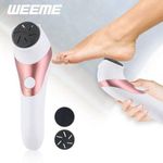 Râpe à pieds rechargeable, portable, 2 vitesses - ponceuse Électrique couleur blanc 