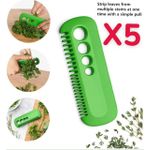 product_image_name-Generic-Lot De 5 Gadgets de cuisine Multifonction - Décapant de feuilles Et Legume Réutilisable - Antidérapant - polyvalent en plastique-1