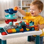 Generic Puzzle Blocks Marble Run Table – Jeu éducatif de construction 43 pièces pour enfants - image 2