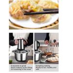 product_image_name-Generic-Hachoir à viande, Mixeur De Foutou Graine Et Viande, Broyeur Alimentaire, Mixeur Hachoir électrique 5L - Multifonction-4