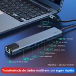 Adaptateur Type-C Vers HDMI 8 En 1 - Gris/Noir