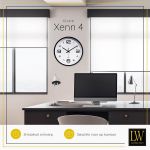 product_image_name-Quartz-Horloge murale Umi silencieux, ronde, design, pour la maison, la cuisine, la chambre, le hall, le salon, le bureau-2