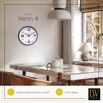 product_image_name-Quartz-Horloge murale Umi silencieux, ronde, design, pour la maison, la cuisine, la chambre, le hall, le salon, le bureau-3