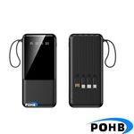 product_image_name-POHB-Fast Charge Portable Power Banks With 4 Charging Cables 20000mah-black C21-1