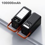 product_image_name-Generic-Batterie externe 100000mAh pour touristes, charge USB Type C, fonction lampe LED-1