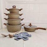 product_image_name-Generic-CASSEROLE DE CUISINE ANTIADHESIVE EN ALLIAGE D'ALUMINIUM SOUS PRESSION,15 PIECES -1