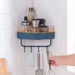 Generic Étagère d’angle murale de salle de bain sans perçage – panier 2 niveaux