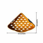 Generic Étagère d’angle murale de salle de bain sans perçage – panier 2 niveaux - image 3