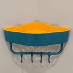 Generic Étagère d’angle murale de salle de bain sans perçage – panier 2 niveaux - image 6