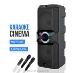 product_image_name-Generic-Haut-parleur Très Puissant De Karaoké Stéréo  Avec 2 Micro  Bluetooth HIFI Basse Sans Fil Pour Les Fête En Plein Air-2