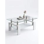 Generic tables basses rectangle plateau en vitre/100x60x45