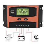 Generic Contrôleur Solaire MPPT 60A/12V/24V -orange - image 2