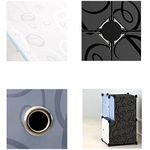 product_image_name-Generic-Armoire En Plastique 6 Cubes+ Noir/Blanc-5