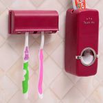 Generic Support Distributeur Automatique De Dentifrice Rouge sans perçage - image 2