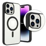 Coque Transparent Magsafe Compatible IPhone 13 Pro Max- Noir -