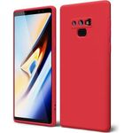 Coque En Silicone Compatible Pour Samsung Galaxy Note 9 Avec Antichoc - ROUGE