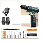 product_image_name-Generic-Perceuse Visseuse Sans Fil + Mallette + 02 Batteries + 25 Accessoires-4