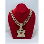 Chic Chaîne En Strass Luxueuse Bling Médaillée POKEMON..