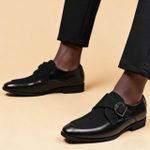 product_image_name-Fashion-Chaussures habillées élégantes et luxueuses pour homme | Chaussures en cuir suédé pour homme, style britannique | Mocassins - Noir-4