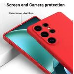 Coque Silicone Compatible Pour Samsung Galaxy S26 Ultra - ROUGE