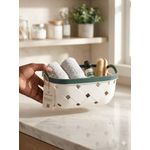 Generic Panier de Rangement Plastique blanc – Bac Organisateur Multi-Usage Résistant - image 2