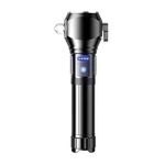 product_image_name-Generic-Lampe Torche LED Rechargeable Puissante – Noir Métallisé-1