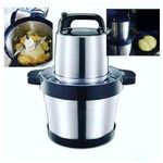 product_image_name-Generic-Machine à Fufu Électrique (Foufouneuse) en Inox - Pilonneuse Puissante et Hachoir Multifonction pour Foutou, Viande et Légumes-2