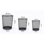 product_image_name-Generic-Poubelle ronde en métal de taille M, en fer forgé, pour cuisine sans couvercle, seau, salle de bain, bureau à domicile, poubelle à déchets, panier à ordures-3