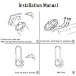 product_image_name-Generic-Applique Moderne De Style Nordique Avec Trois Couleurs Réglables Et Lampe De Chevet De Chambre à éclairage Rotatif à 330 °-7