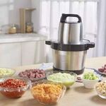 product_image_name-Generic-Hachoir à Viande électrique Domestique En Acier Inoxydable 6L, Machine De Cuisson De Cuisine-Argent-3