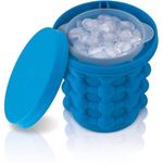 product_image_name-Generic-Seau à Glaçons Portable en Silicone 2-en-1 - Double Chambre, Sans BPA, Démoulage Facile par Pression - Compact, Stockage & Refroidisseur de Bouteilles-1