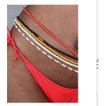 Lot de 05 perles au rein multicolores (BAYA)
