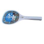 Generic Raquette Electrique Anti-Moustique Et Mouches -Led - Bleu/Vert- Mod2