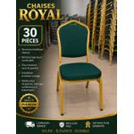Chaises blue royal 30 pièces 