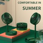 Generic Mini Ventilateur De Sol Télescopique Pliant - Ventilateur Rechargeable USB - image 2