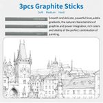 product_image_name-Generic-Kit de dessin professionnel 35 pièces, crayons à croquis, fusain, outils d'art-3