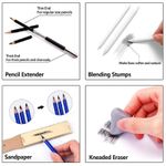product_image_name-Generic-Kit de dessin professionnel 35 pièces, crayons à croquis, fusain, outils d'art-6