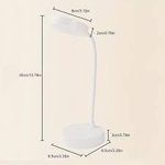 product_image_name-Generic-Collapsible Lampe de Table et chevet du lit LED rechargeable à intensité variable Blanc,chaud et claire pour chambre à coucher sans fil / Lampe de table d'extérieur et intérieur pliable-5