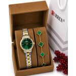 Curren Montre dame chic et glamour  fond vert 