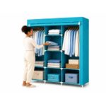 Generic Armoire penderie en tissu – 130 × 45 × 175 cm - image 2