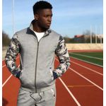 product_image_name-Fashion-Ensemble deux pièces pour homme : veste et pantalon de sport - Gris-4
