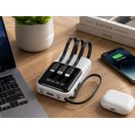 Generic Power Bank 10 000 mAh avec 4 Câbles Intégrés et Écran LED - image 4