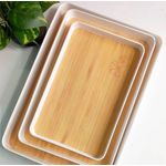 product_image_name-Generic-Plateau de rangement rectangulaire de grande capacité, plateau de thé, Dessert, fruits, organisateur de cuisine (3 Pièces)-3