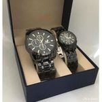 Orlando Montres Couplées Unisexe  Tout Noir