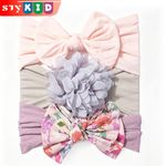STY 3 pack bandeaux bébé Set 3 en 1 Turbans Set mignon et élégant