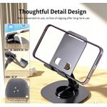 Generic Ajustement 720° du porte-téléphone portable en acier doux pour mobile pliable - image 4