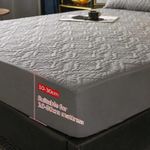 product_image_name-Generic-1 Pièce Housse de matelas matelassée imperméable, drap avec élastique - 1.5M X 2M - Gris Foncé-6