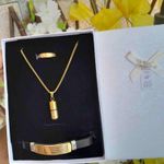 product_image_name-Fahion-Box cadeau Ensemble longue chaîne Homme 60cm  ,bracelet et bague jésus Doré   En Acier Inoxydable Pendentif gélules médicament idéal cadeau de saint valentin, anniversaire,  mariage, baptêmes -5